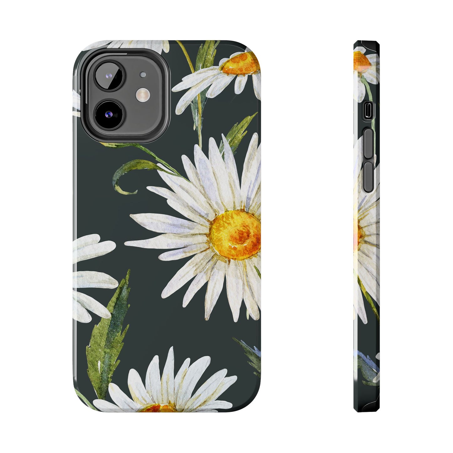 Floral Tough Phone Cases - Durable Protection with Daisy Design