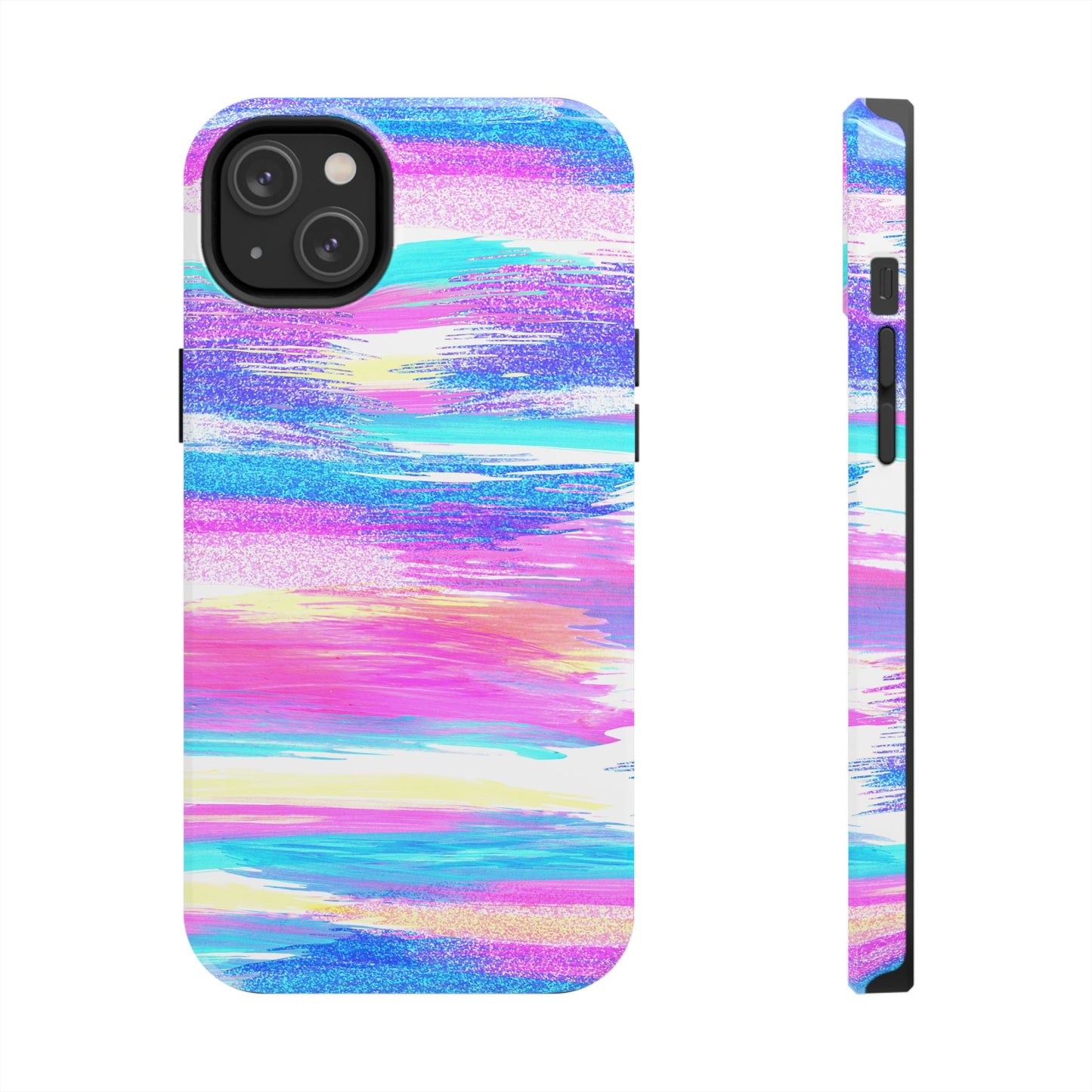 Colorful Abstract Tough Phone Case - Vibrant Protection for Your Device