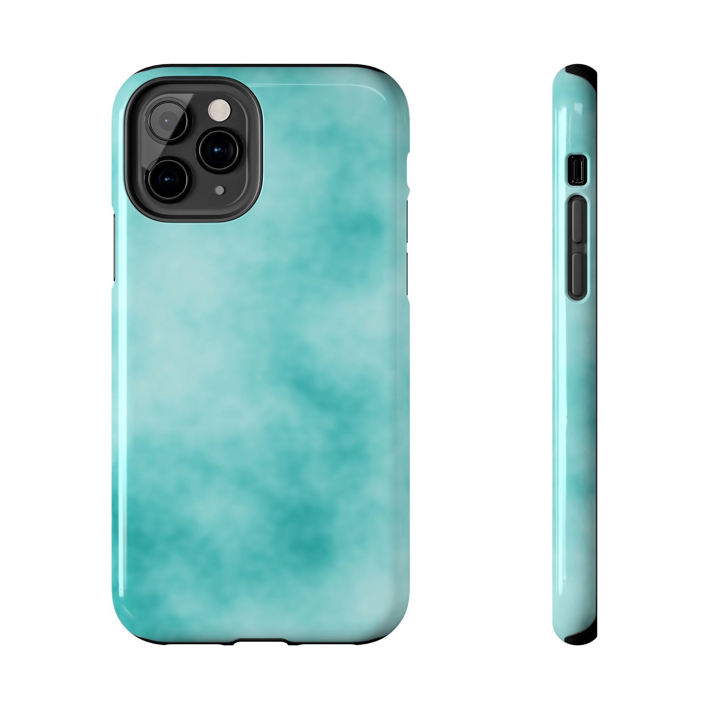 Vibrant Aqua Tough Phone Cases - Stylish & Durable Protection for Your Device