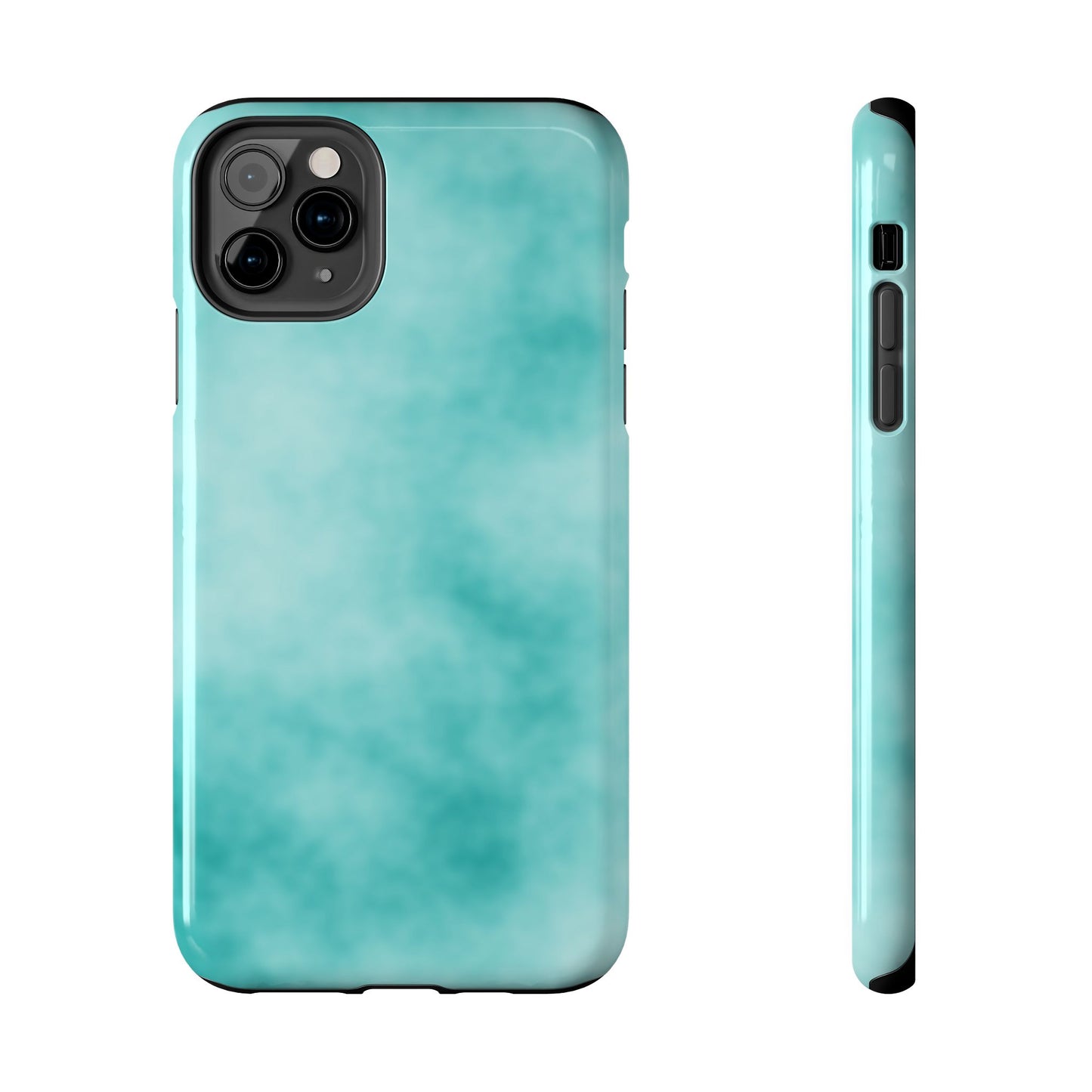 Vibrant Aqua Tough Phone Cases - Stylish & Durable Protection for Your Device