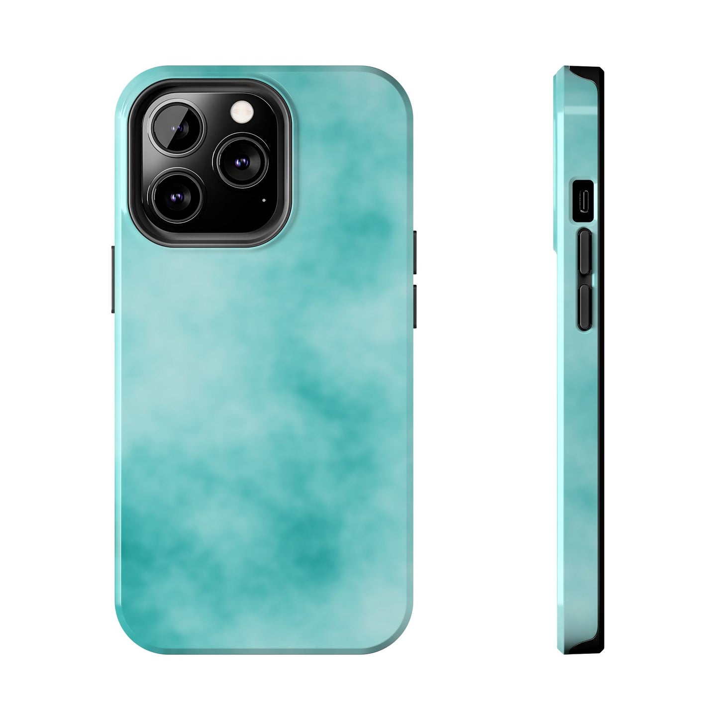 Vibrant Aqua Tough Phone Cases - Stylish & Durable Protection for Your Device