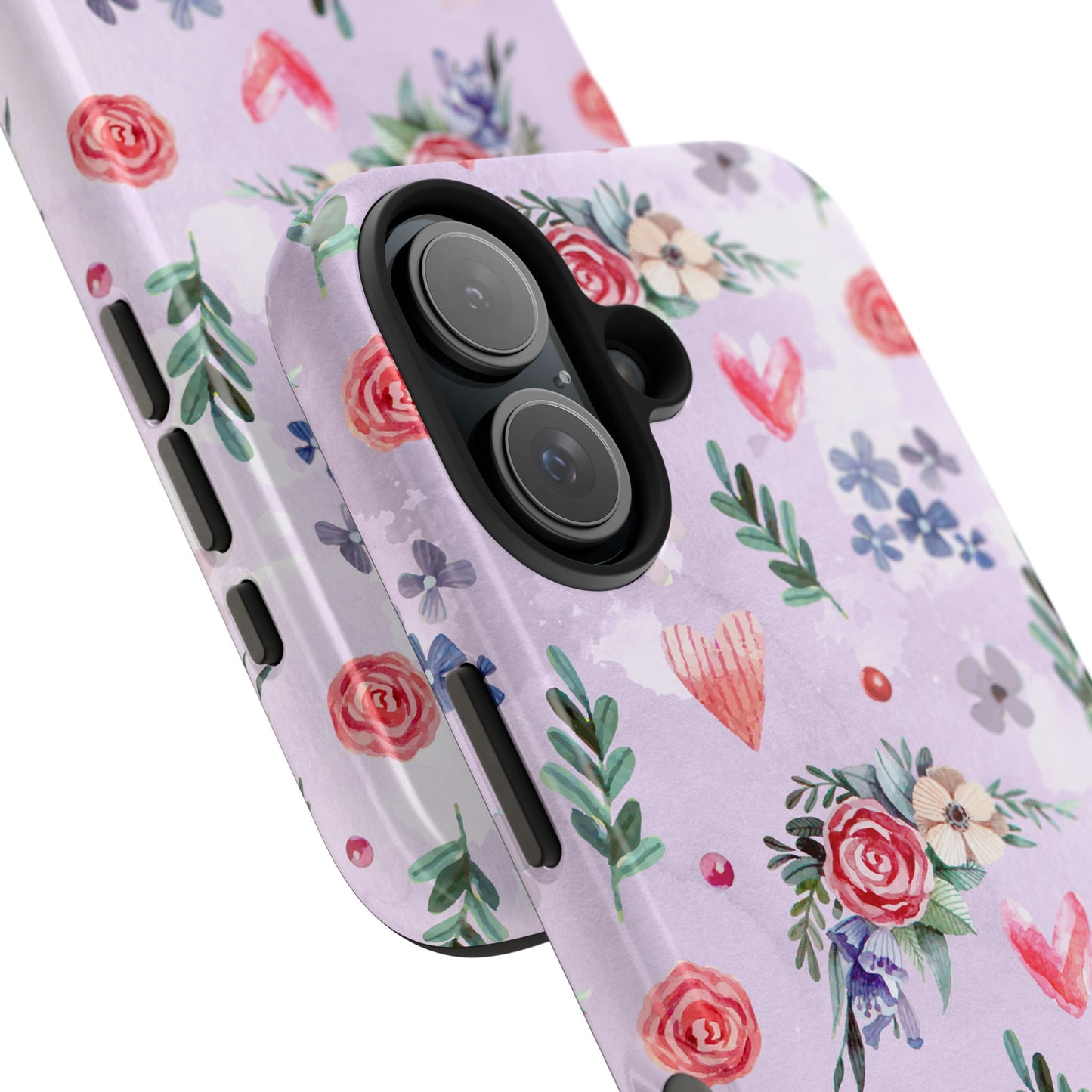 Floral Tough Phone Case - Stylish Protection for Your Device