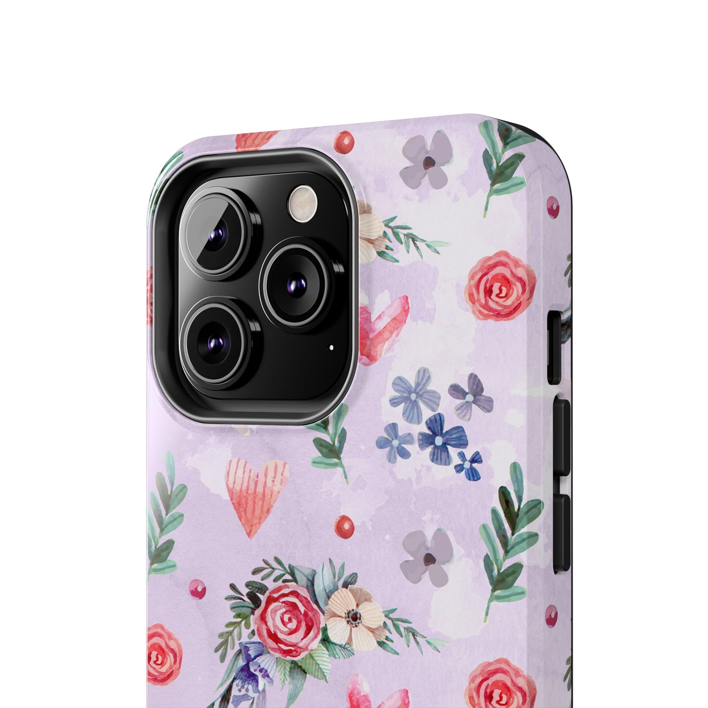 Floral Tough Phone Case - Stylish Protection for Your Device