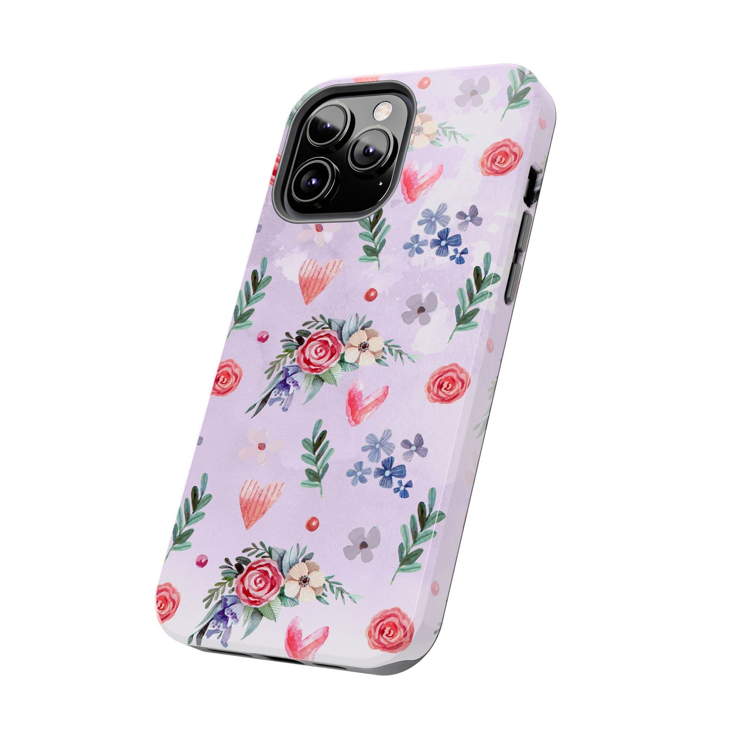 Floral Tough Phone Case - Stylish Protection for Your Device