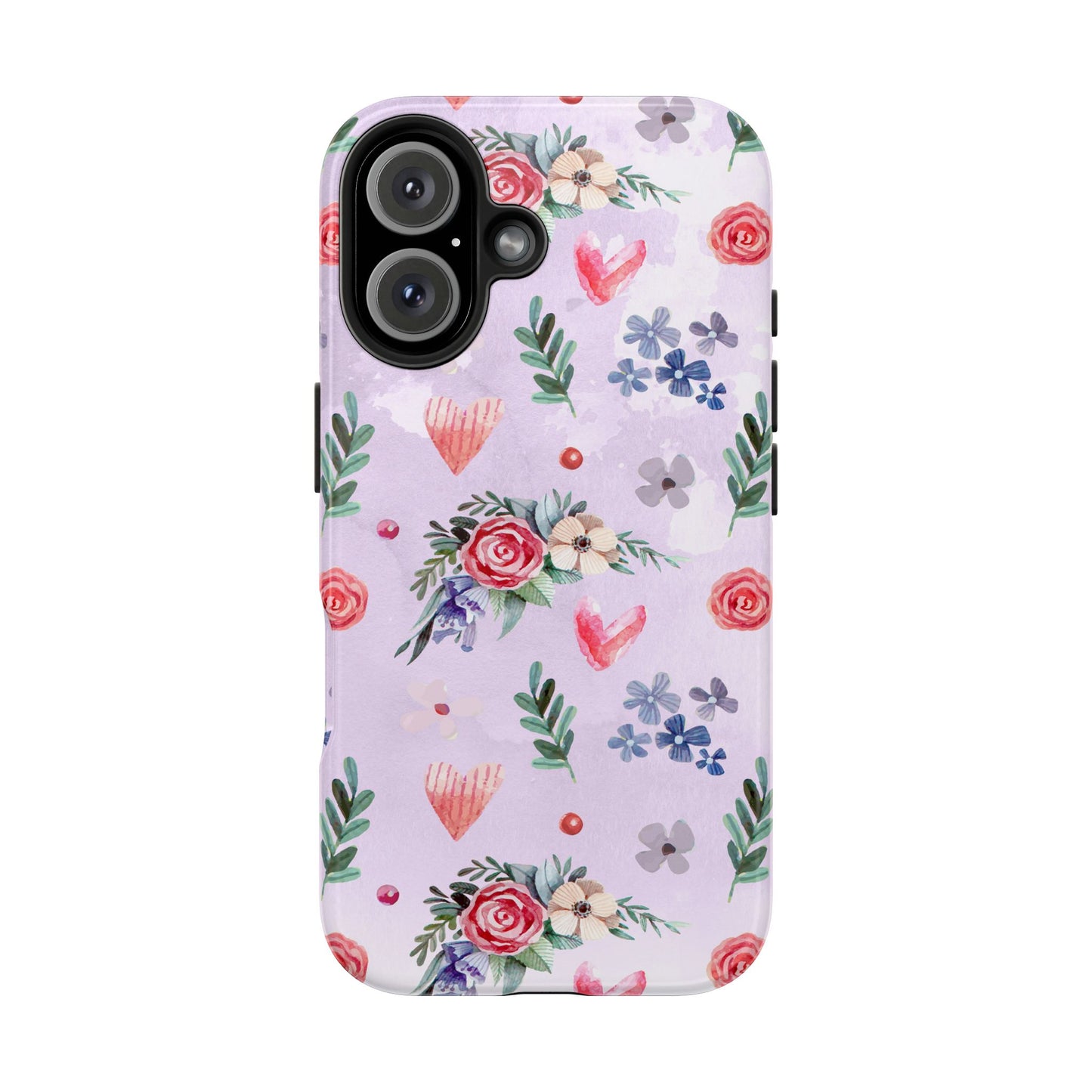 Floral Tough Phone Case - Stylish Protection for Your Device