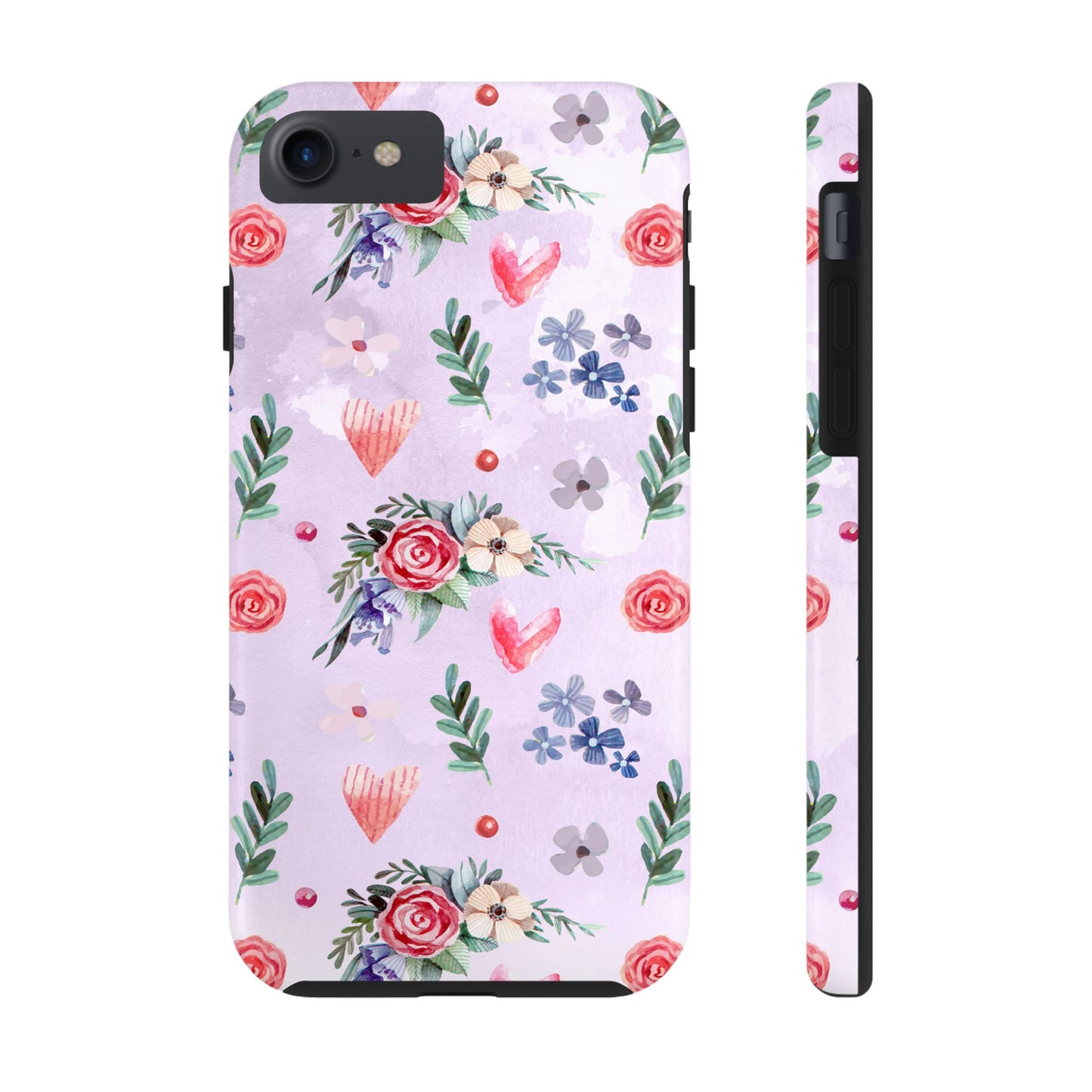 Floral Tough Phone Case - Stylish Protection for Your Device