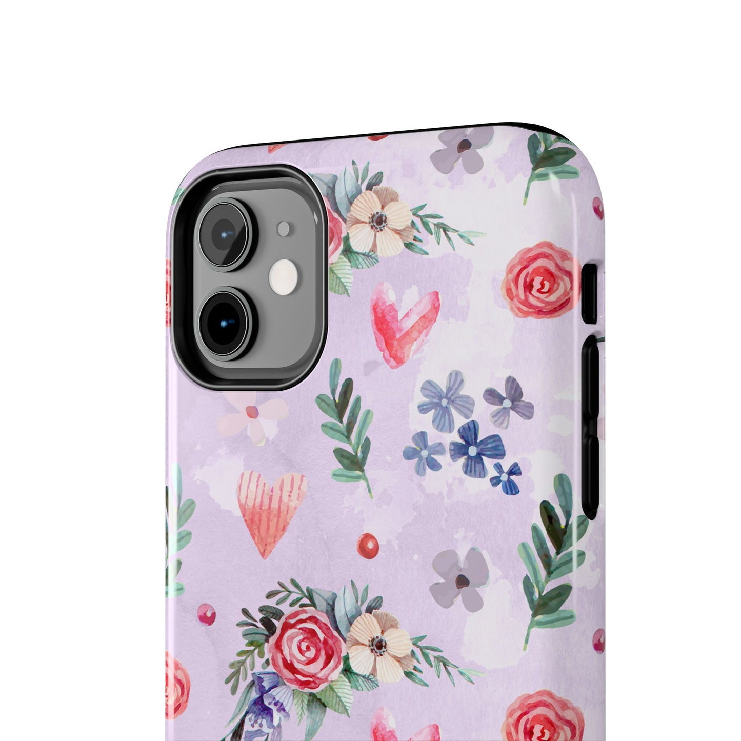 Floral Tough Phone Case - Stylish Protection for Your Device