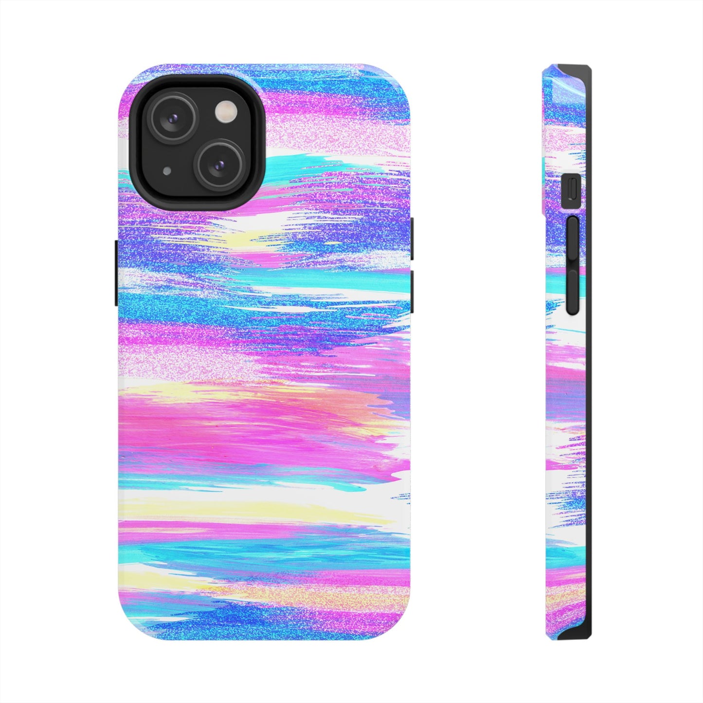 Colorful Abstract Tough Phone Case - Vibrant Protection for Your Device