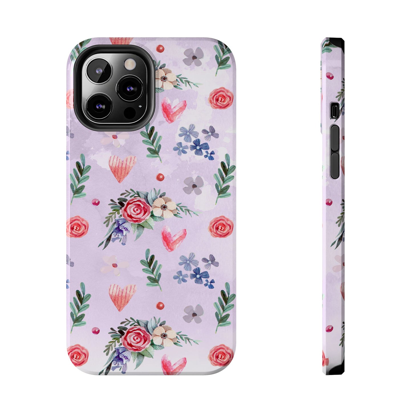 Floral Tough Phone Case - Stylish Protection for Your Device