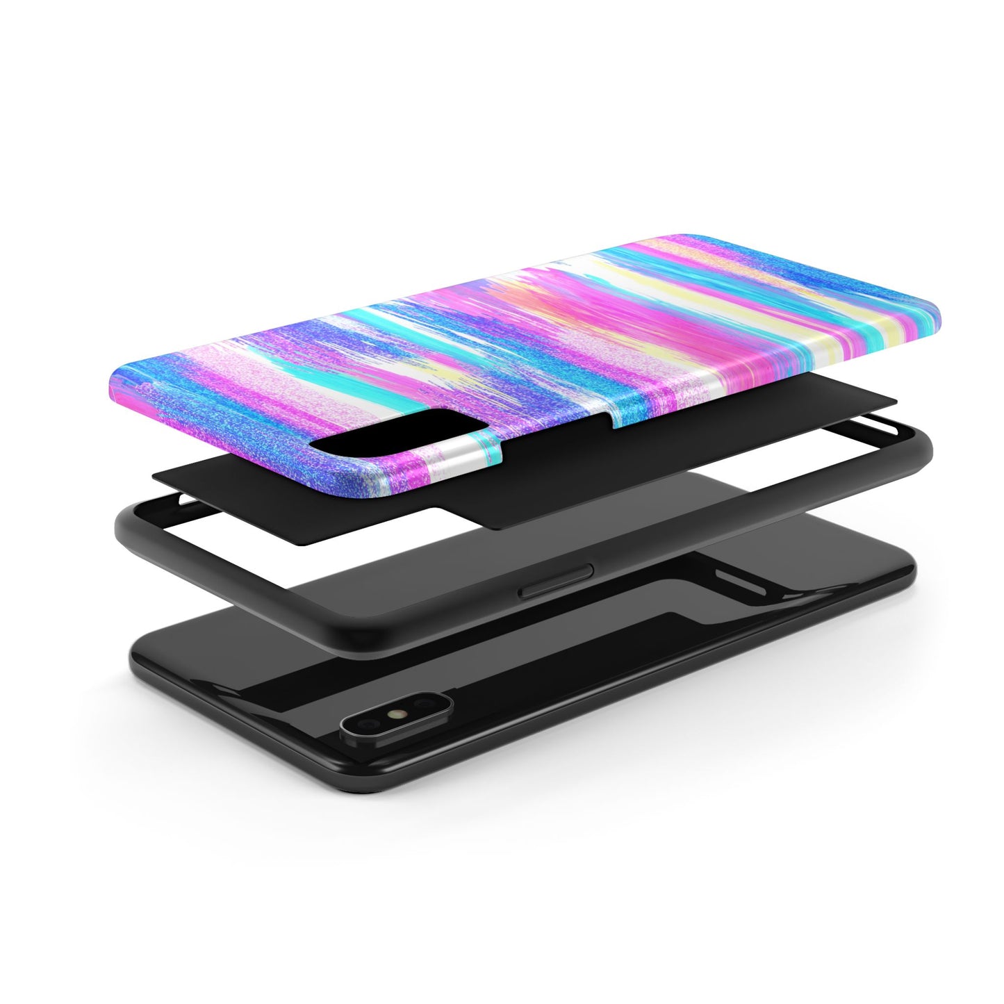 Colorful Abstract Tough Phone Case - Vibrant Protection for Your Device