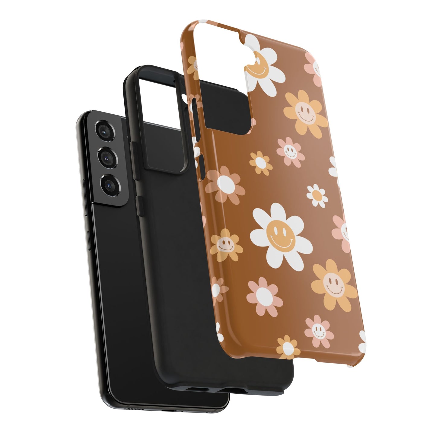 Smiley Flower Tough Phone Case - Cute Floral Design for Trendy Protection