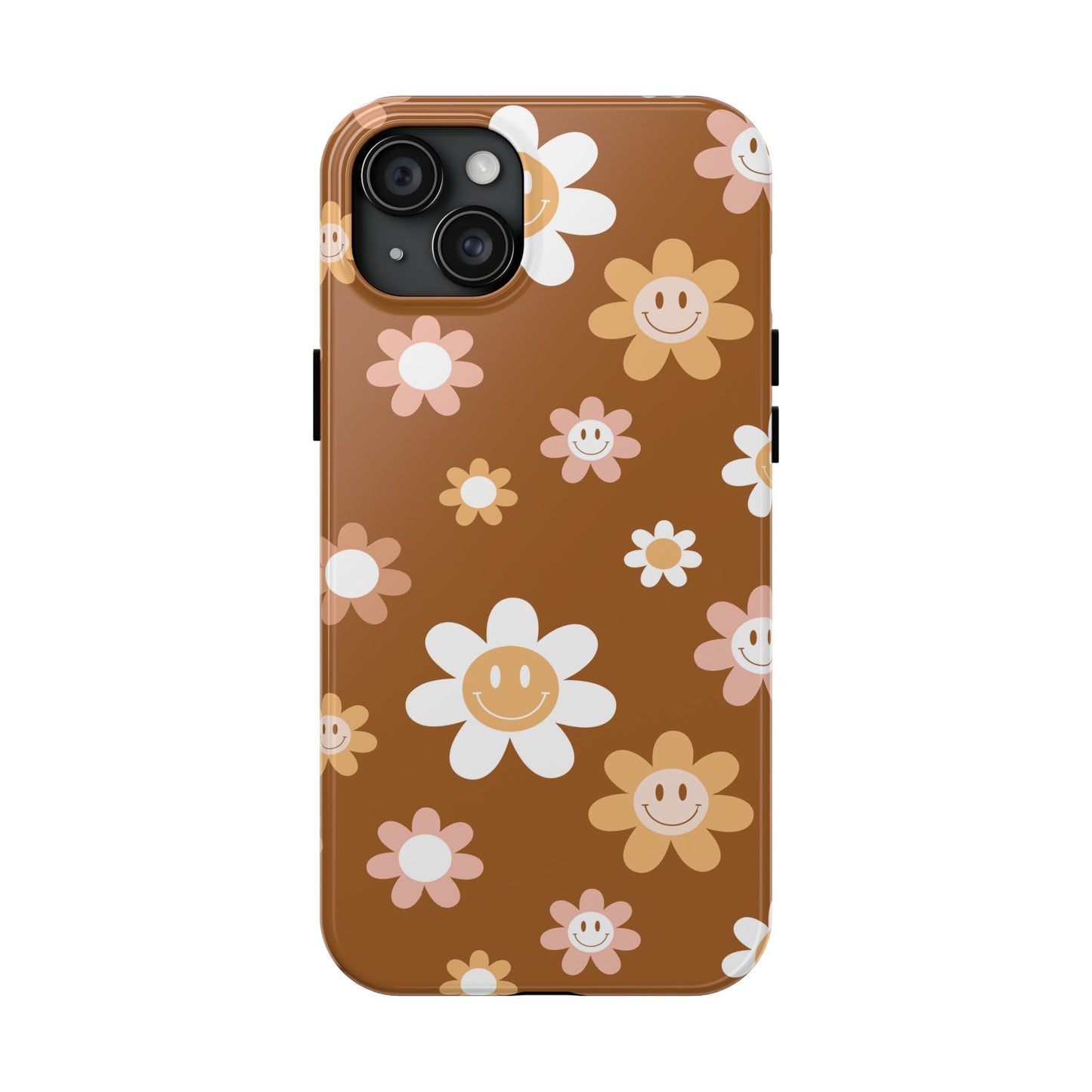 Smiley Flower Tough Phone Case - Cute Floral Design for Trendy Protection