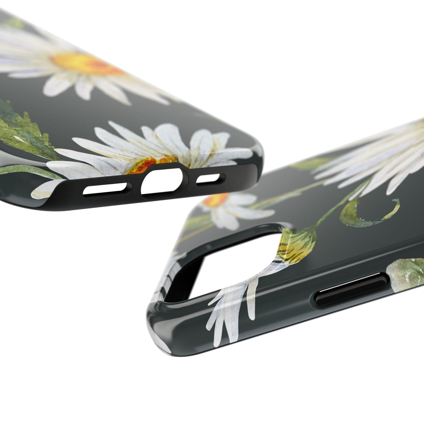 Floral Tough Phone Cases - Durable Protection with Daisy Design