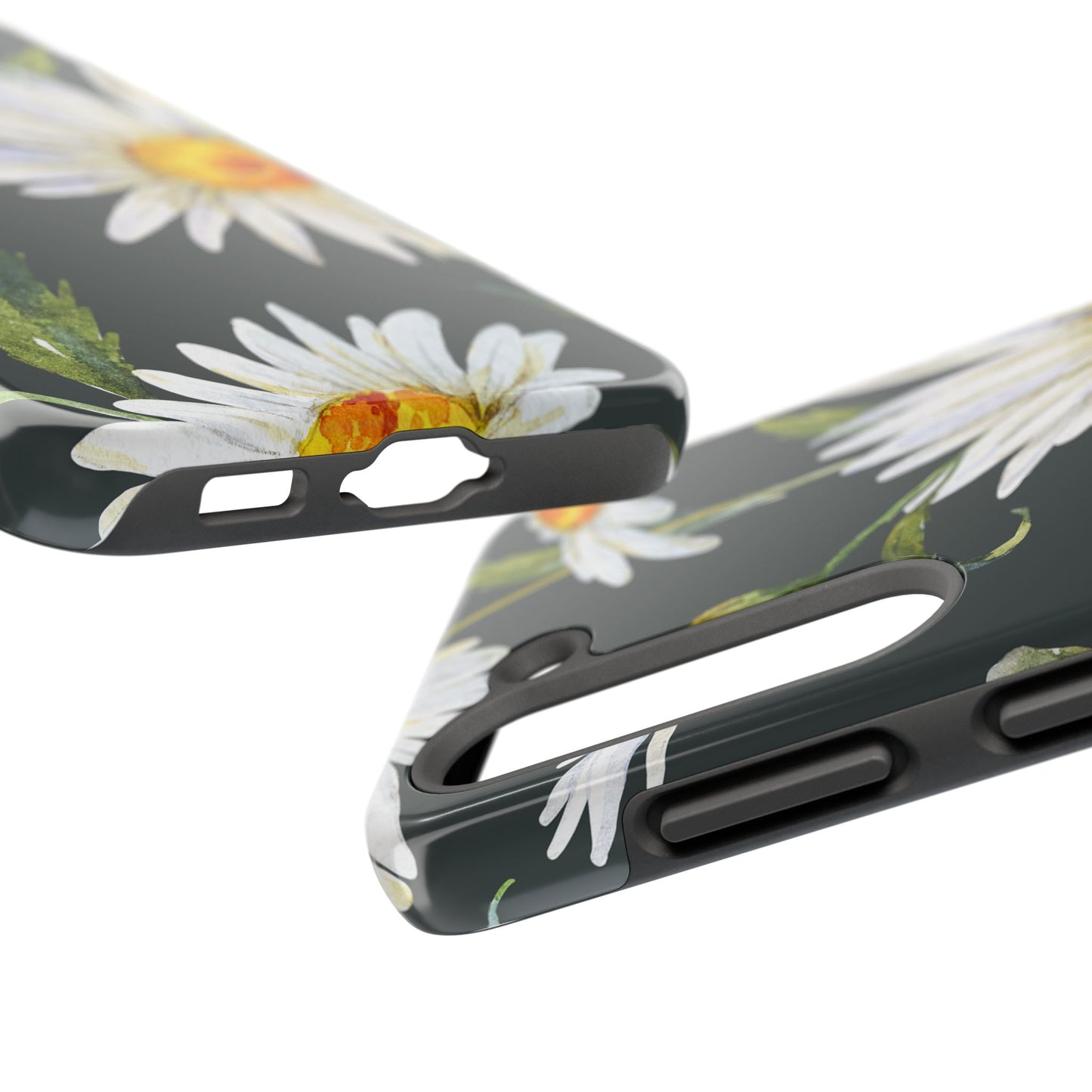 Floral Tough Phone Cases - Durable Protection with Daisy Design