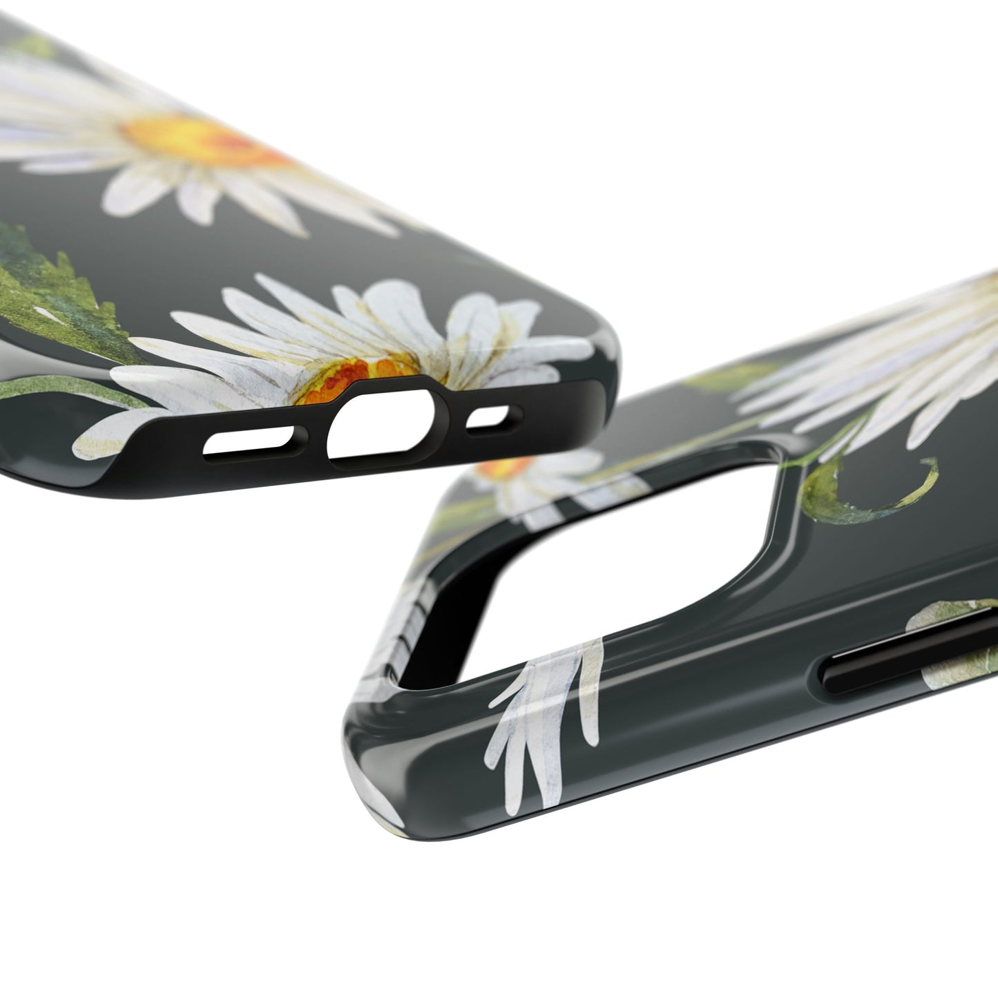 Floral Tough Phone Cases - Durable Protection with Daisy Design