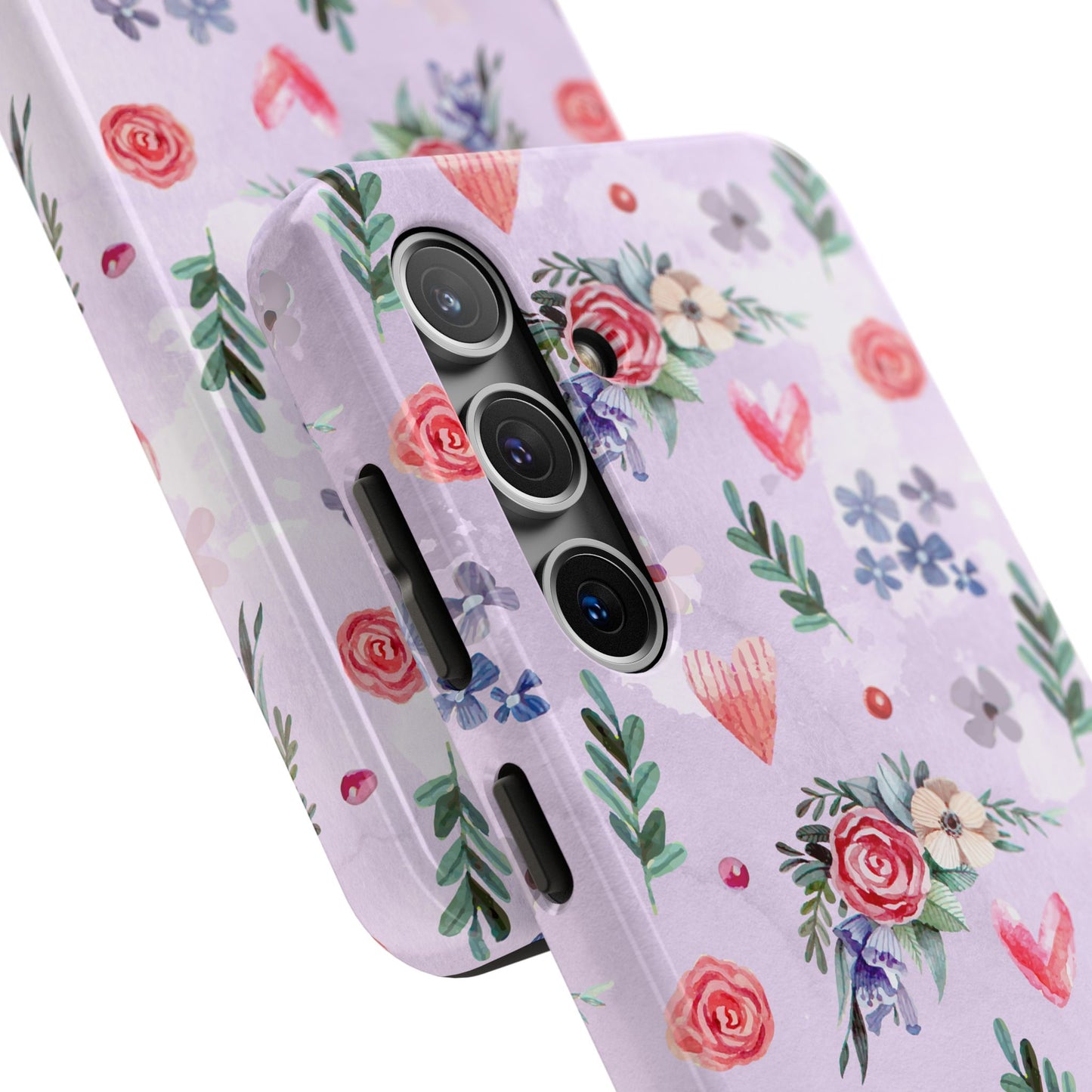 Floral Tough Phone Case - Stylish Protection for Your Device