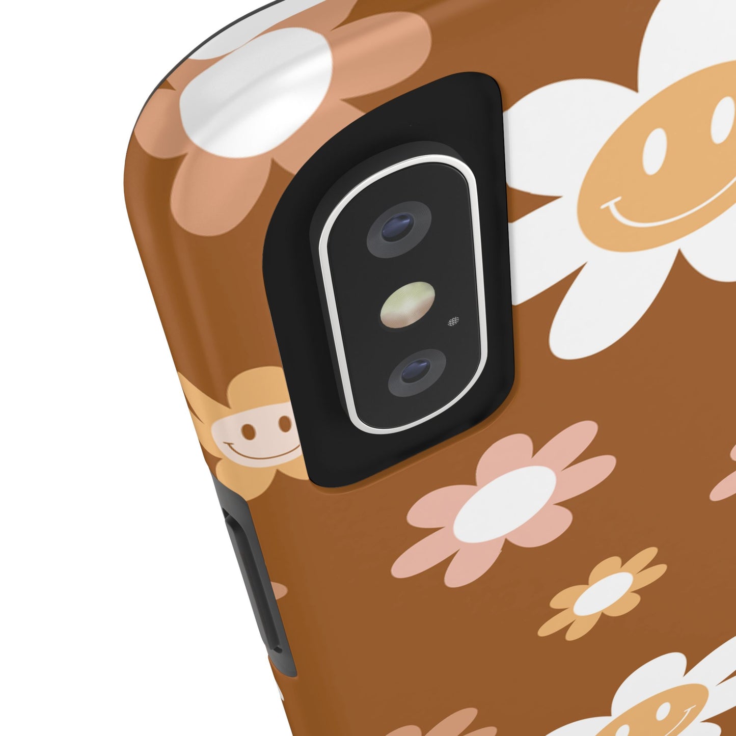 Smiley Flower Tough Phone Case - Cute Floral Design for Trendy Protection