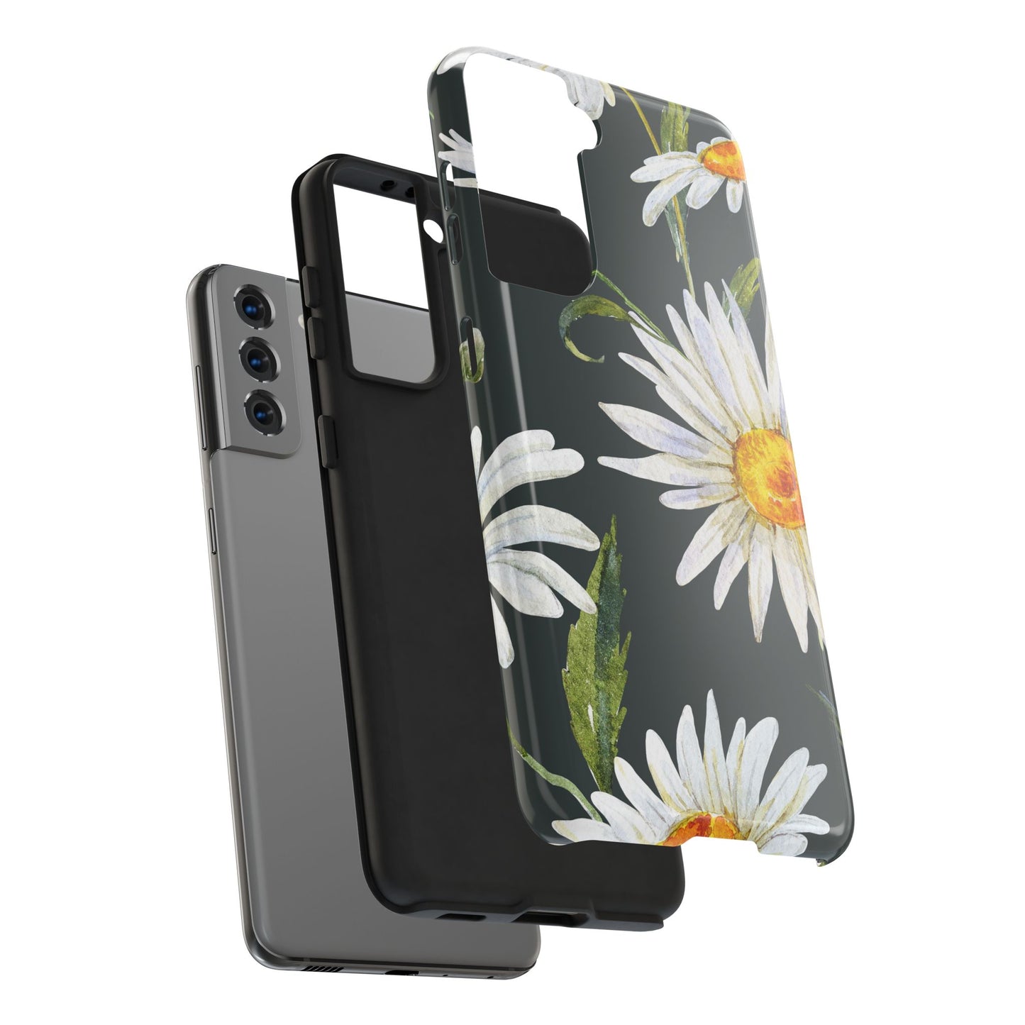 Floral Tough Phone Cases - Durable Protection with Daisy Design