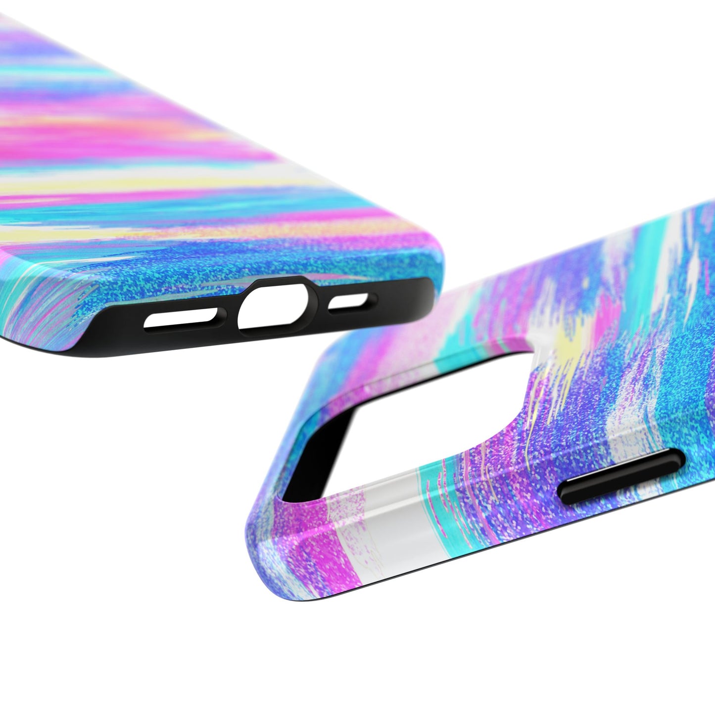 Colorful Abstract Tough Phone Case - Vibrant Protection for Your Device