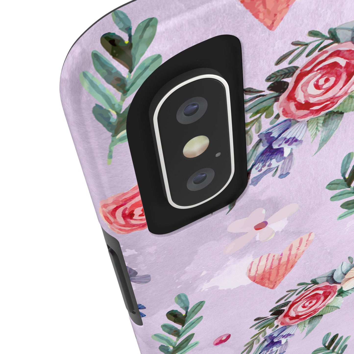 Floral Tough Phone Case - Stylish Protection for Your Device