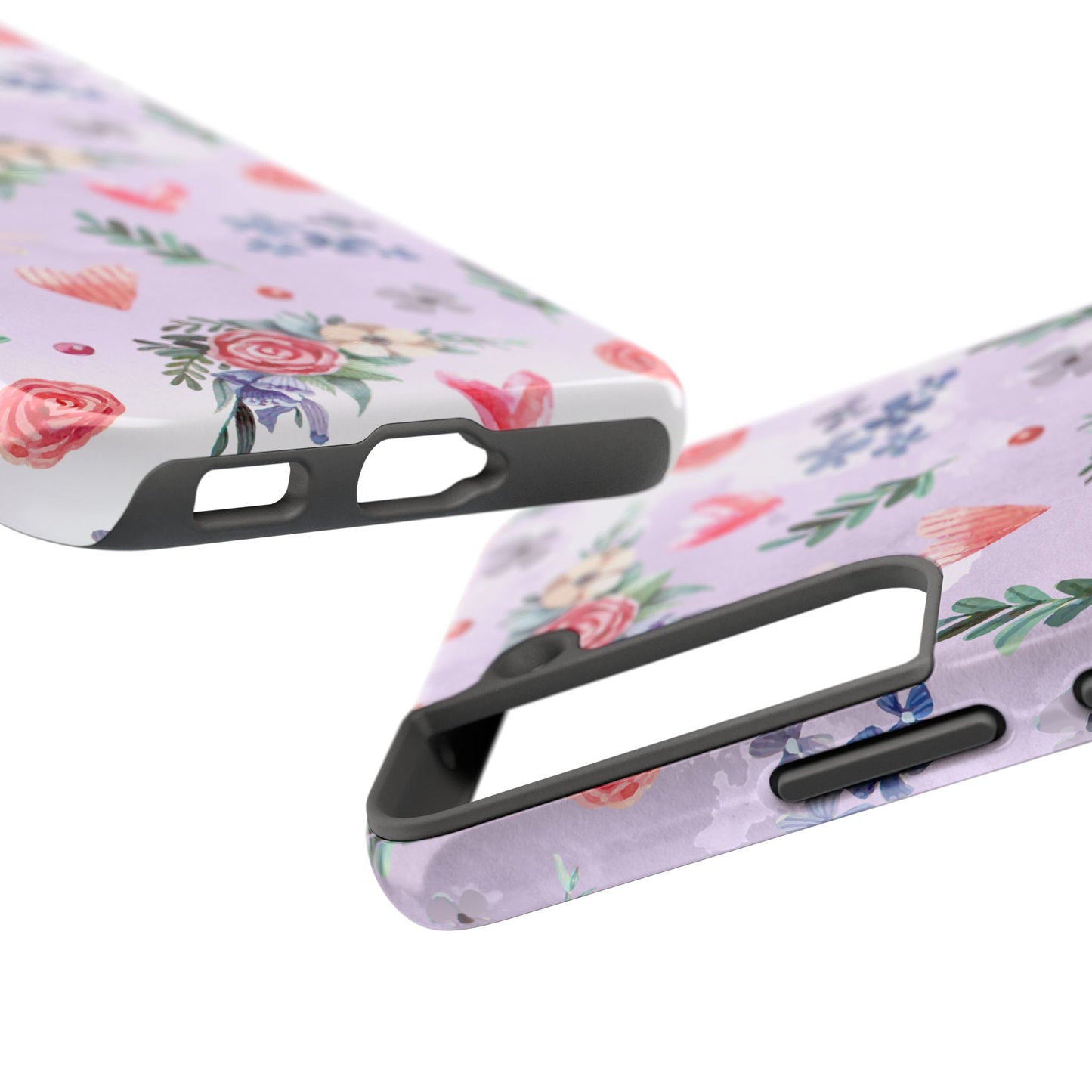 Floral Tough Phone Case - Stylish Protection for Your Device