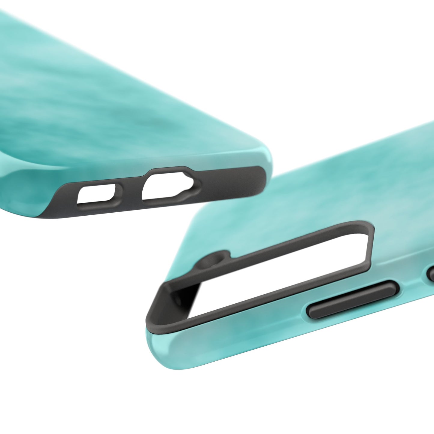 Vibrant Aqua Tough Phone Cases - Stylish & Durable Protection for Your Device