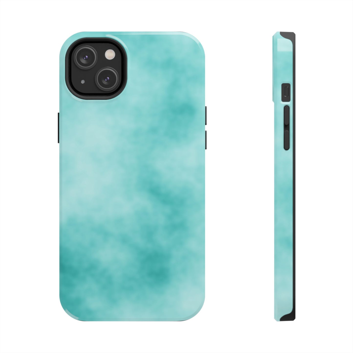 Vibrant Aqua Tough Phone Cases - Stylish & Durable Protection for Your Device