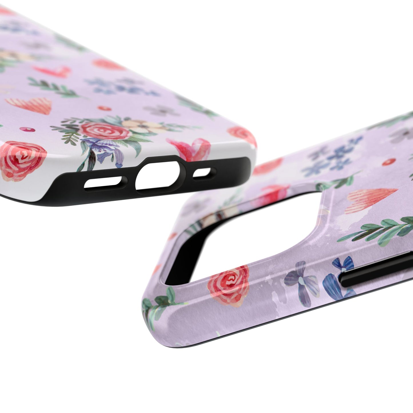 Floral Tough Phone Case - Stylish Protection for Your Device