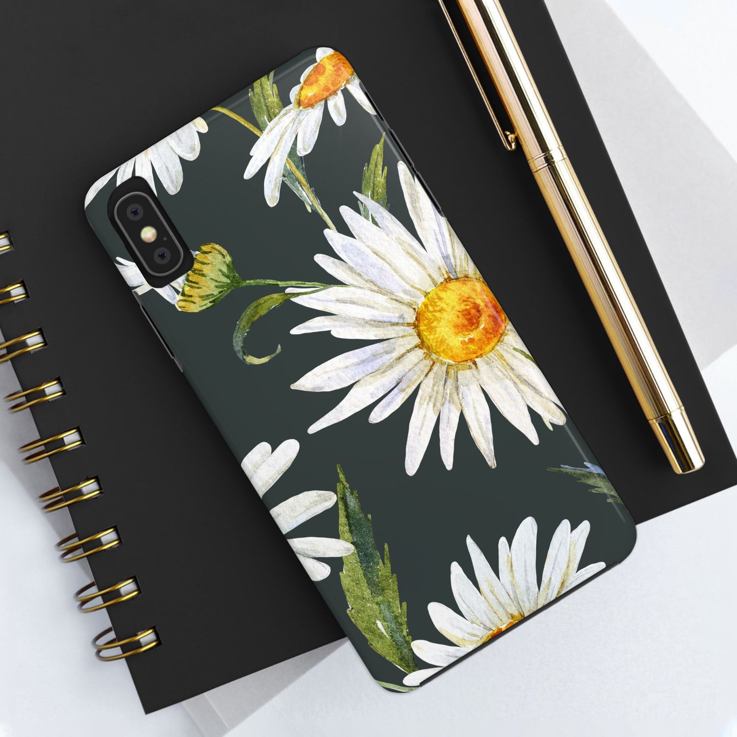 Floral Tough Phone Cases - Durable Protection with Daisy Design