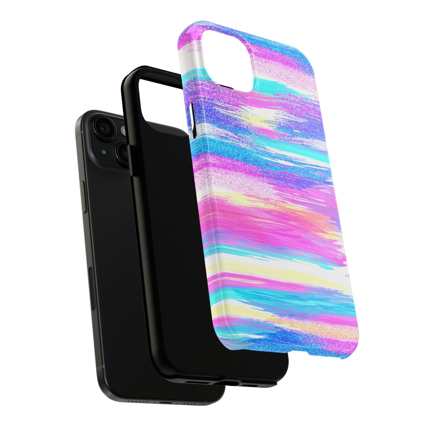 Colorful Abstract Tough Phone Case - Vibrant Protection for Your Device