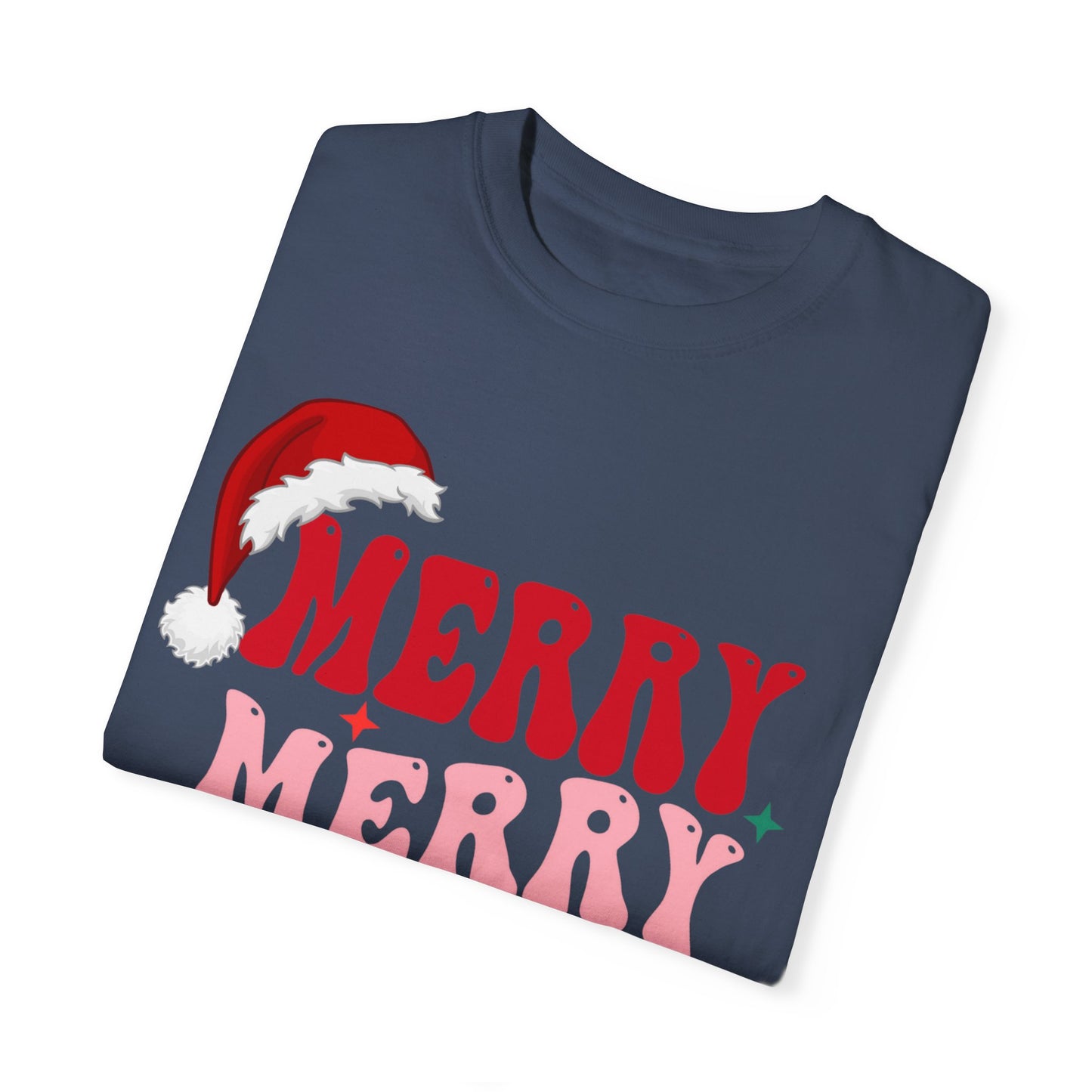 Merry Christmas Unisex Garment-Dyed T-Shirt