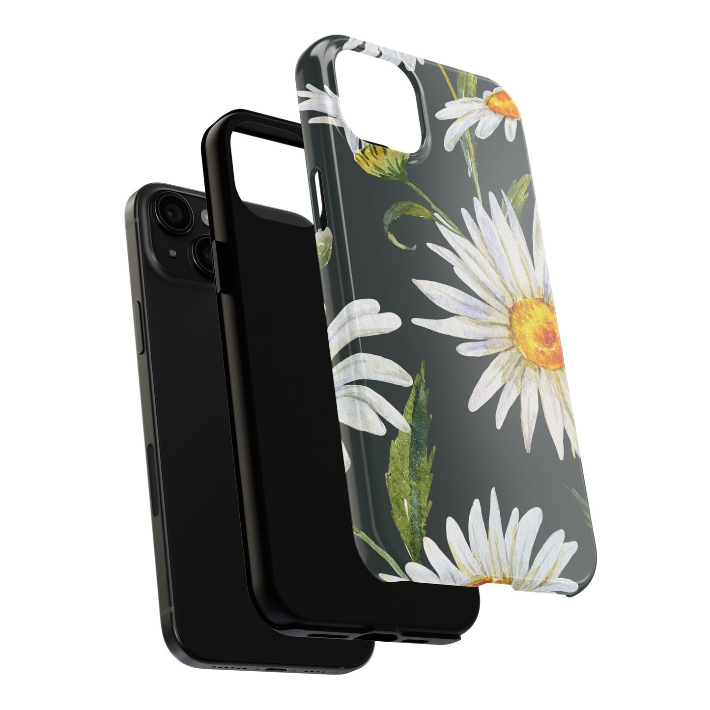 Floral Tough Phone Cases - Durable Protection with Daisy Design