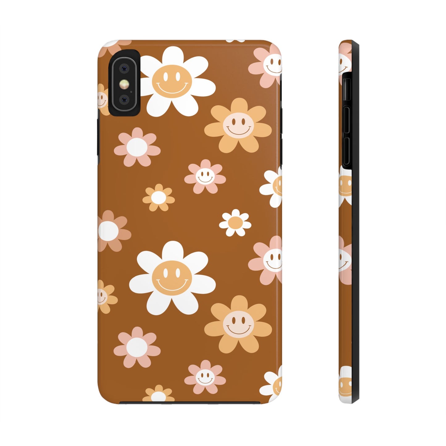 Smiley Flower Tough Phone Case - Cute Floral Design for Trendy Protection