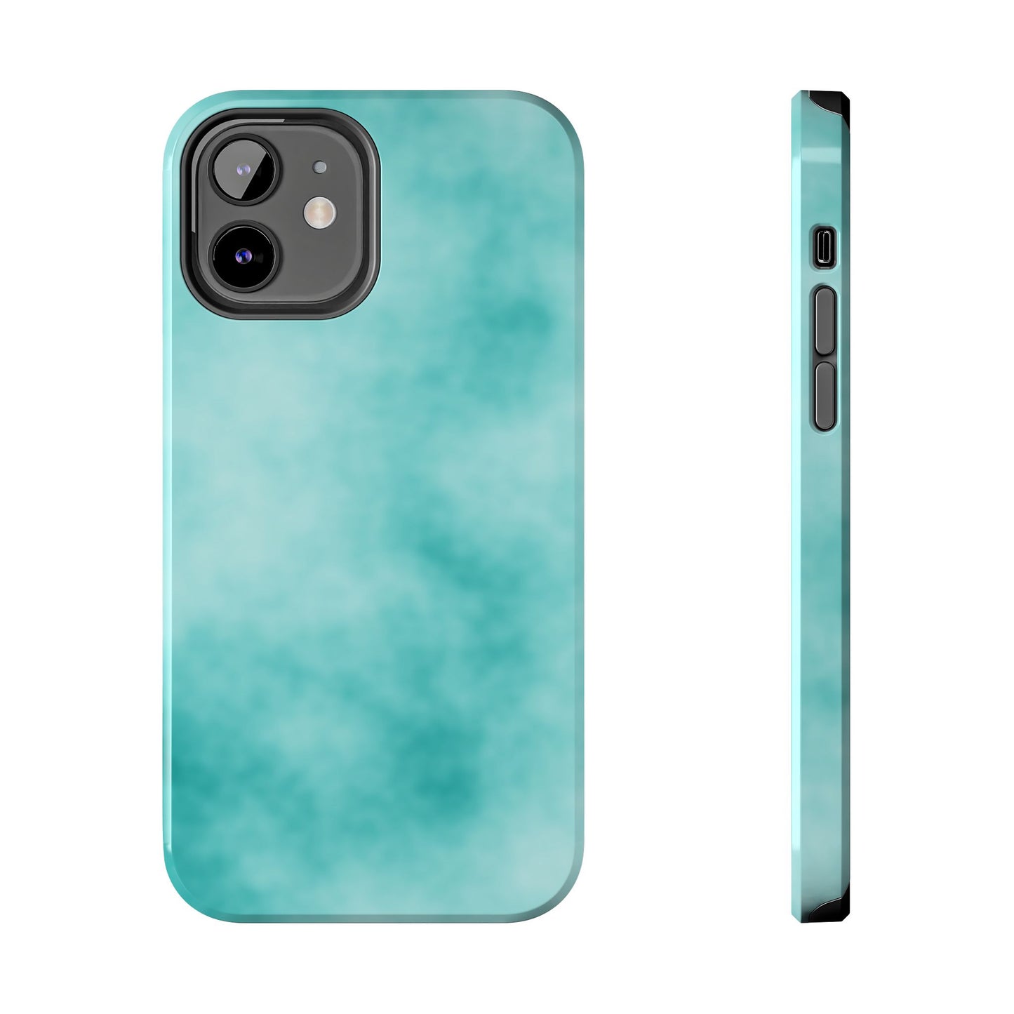 Vibrant Aqua Tough Phone Cases - Stylish & Durable Protection for Your Device