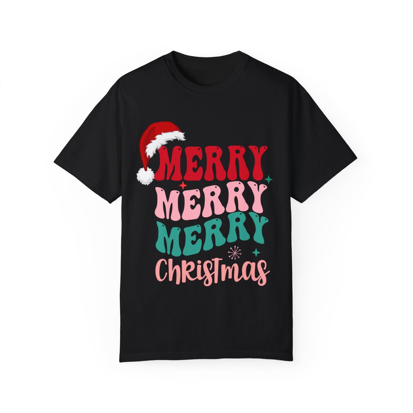 Merry Christmas Unisex Garment-Dyed T-Shirt