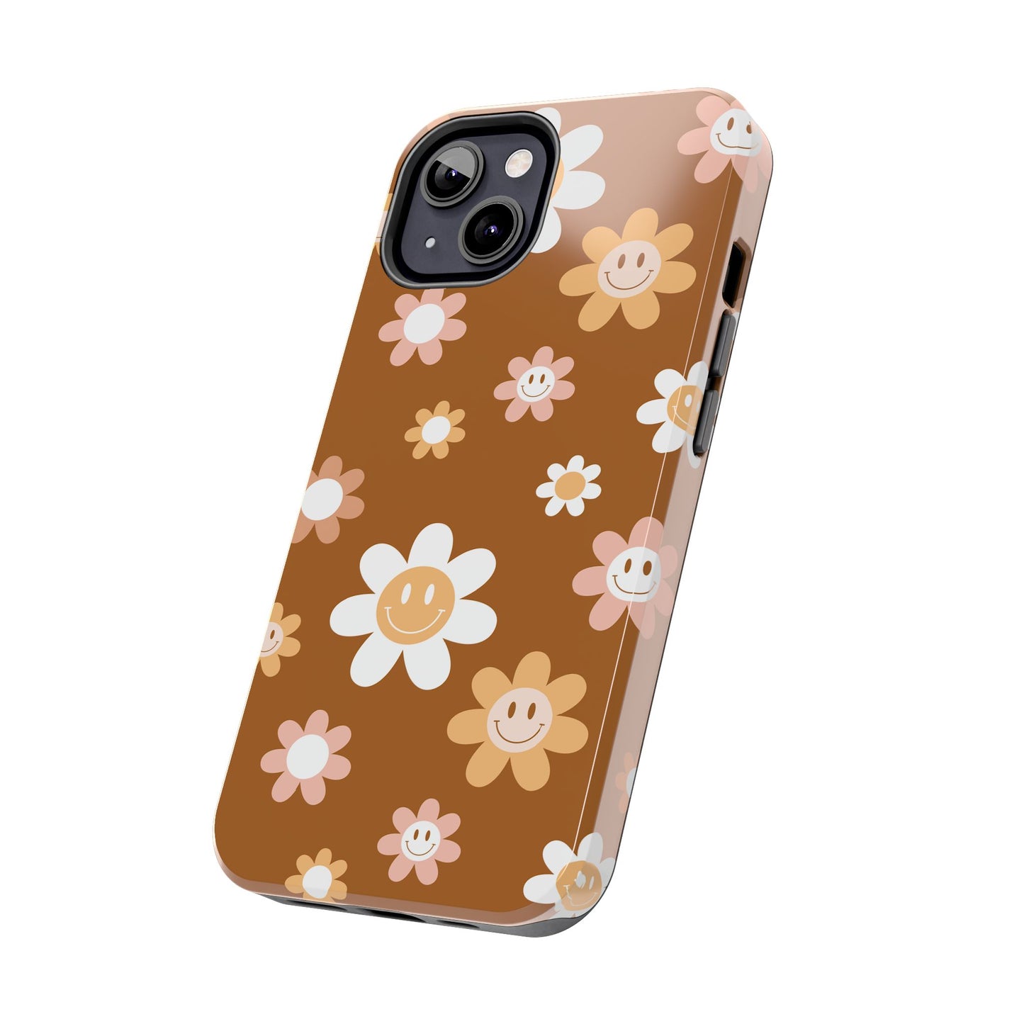 Smiley Flower Tough Phone Case - Cute Floral Design for Trendy Protection