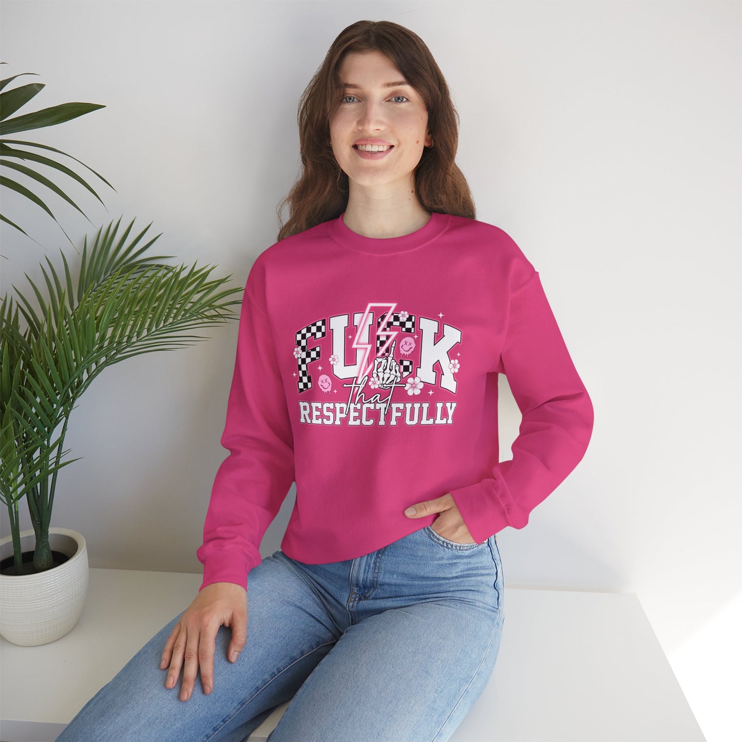 F**k That Respectfully Unisex Heavy Blend™ Crewneck Sweatshirt