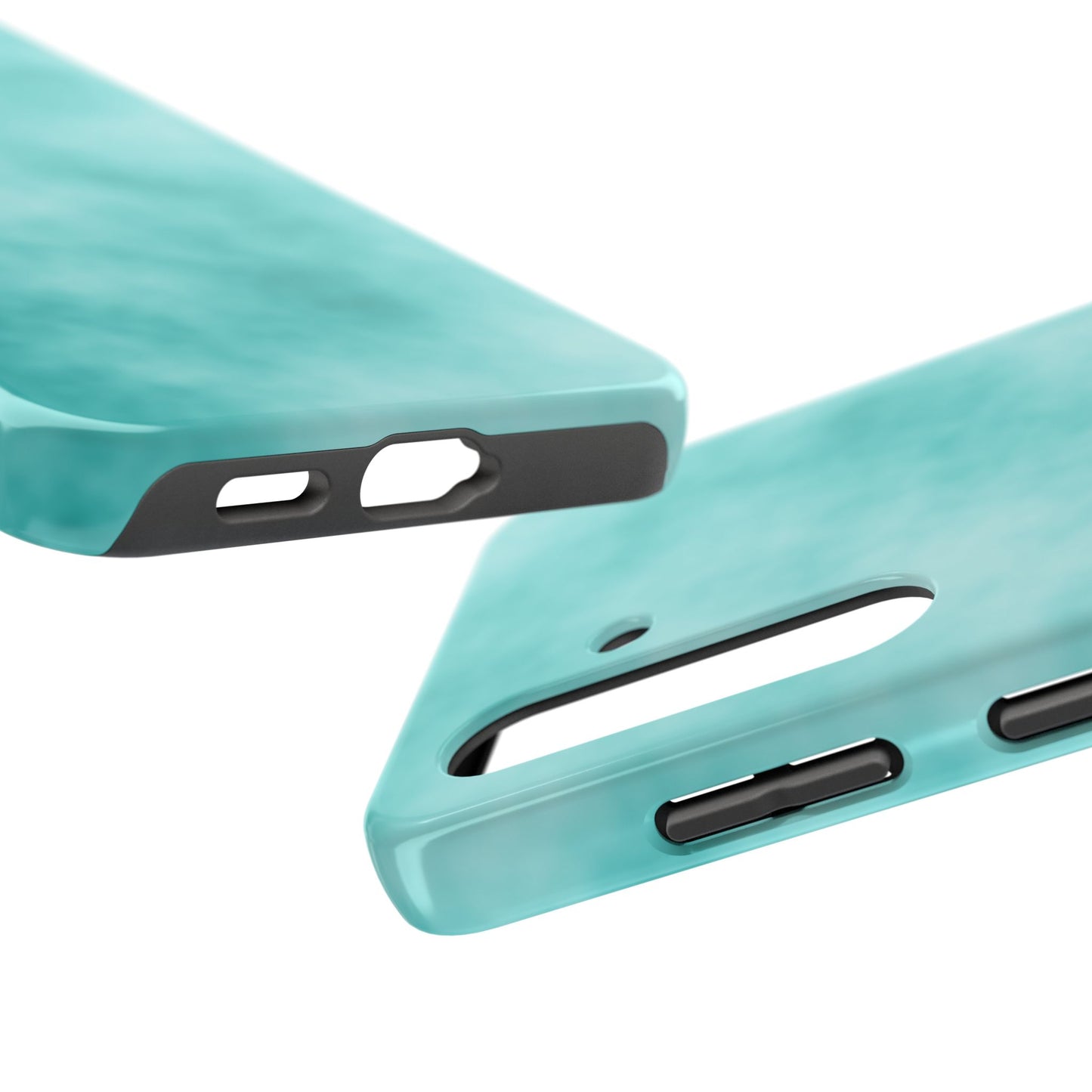 Vibrant Aqua Tough Phone Cases - Stylish & Durable Protection for Your Device