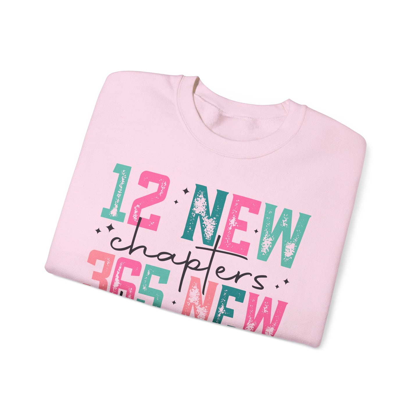 12 New Chapters, 365 New Chances Unisex Heavy Blend Crewneck Sweatshirt