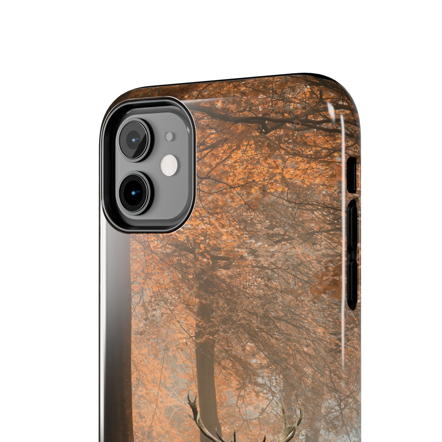 Nature-Inspired Tough Phone Case - Majestic Stag in Autumn Forest