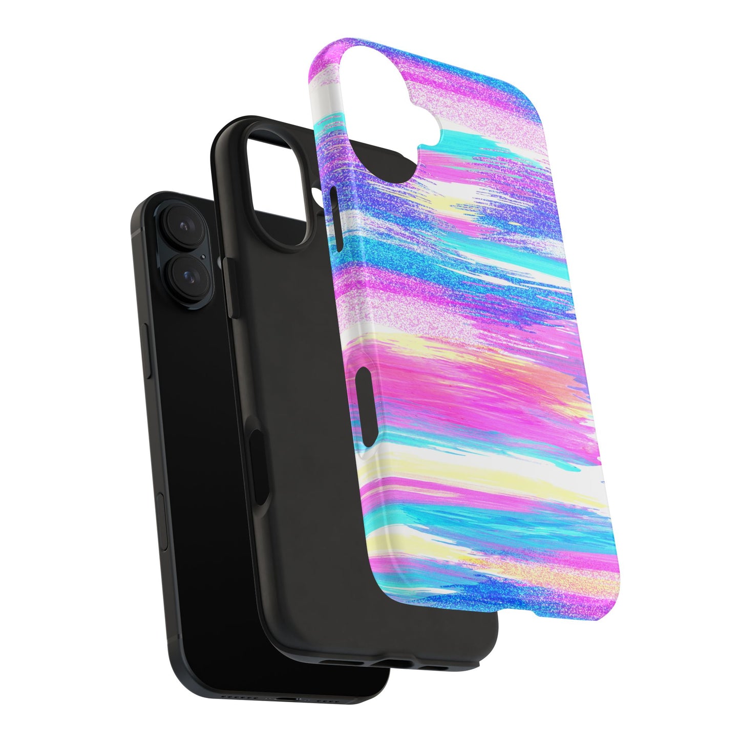 Colorful Abstract Tough Phone Case - Vibrant Protection for Your Device