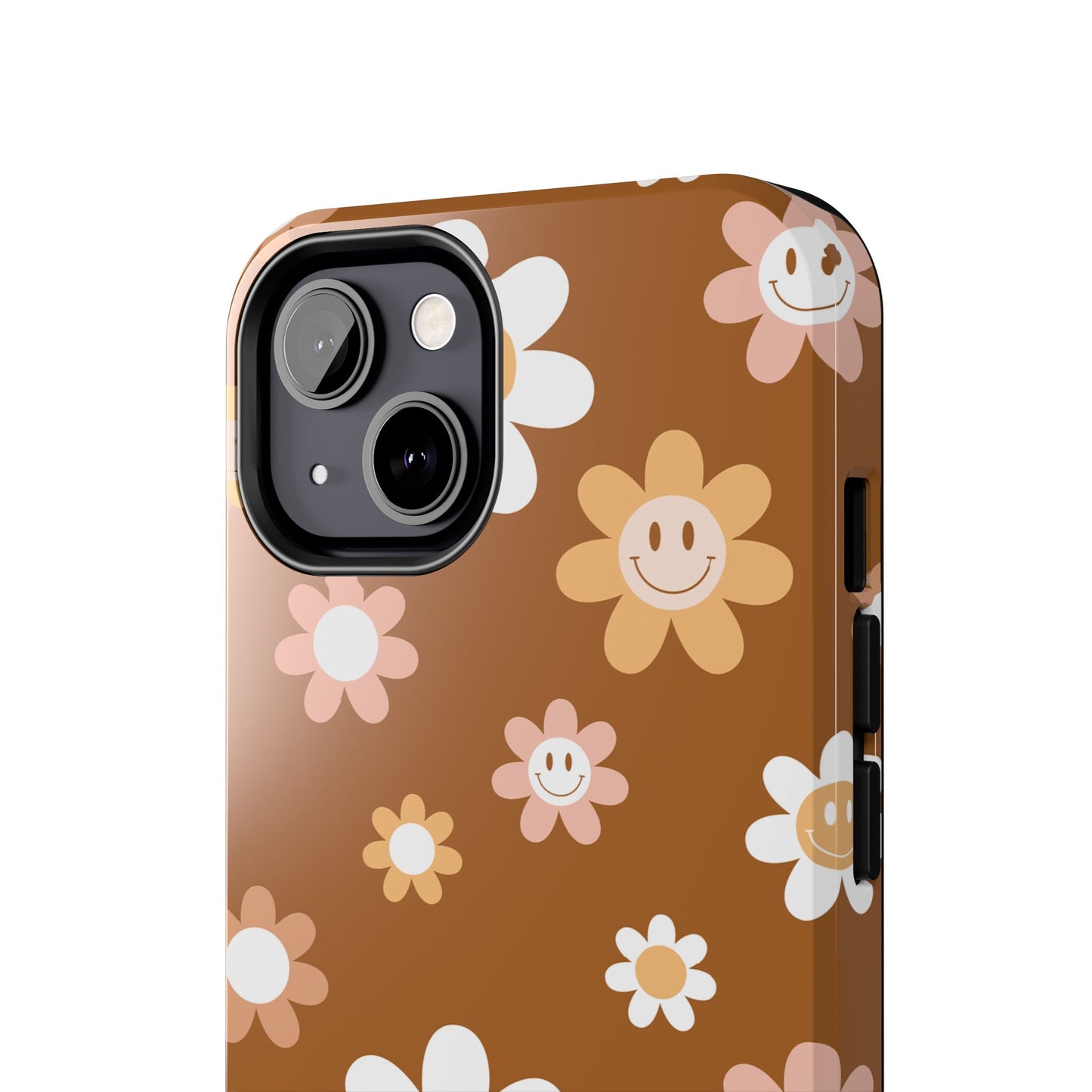 Smiley Flower Tough Phone Case - Cute Floral Design for Trendy Protection