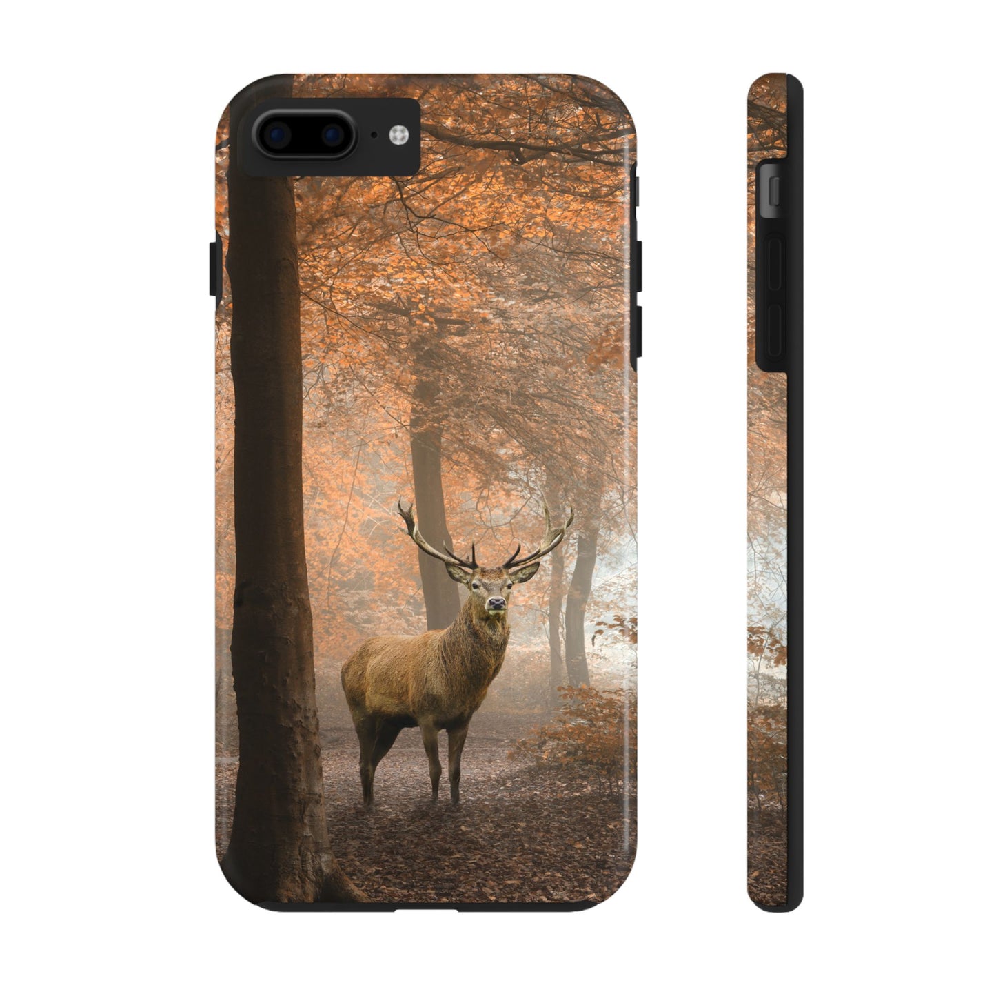 Nature-Inspired Tough Phone Case - Majestic Stag in Autumn Forest