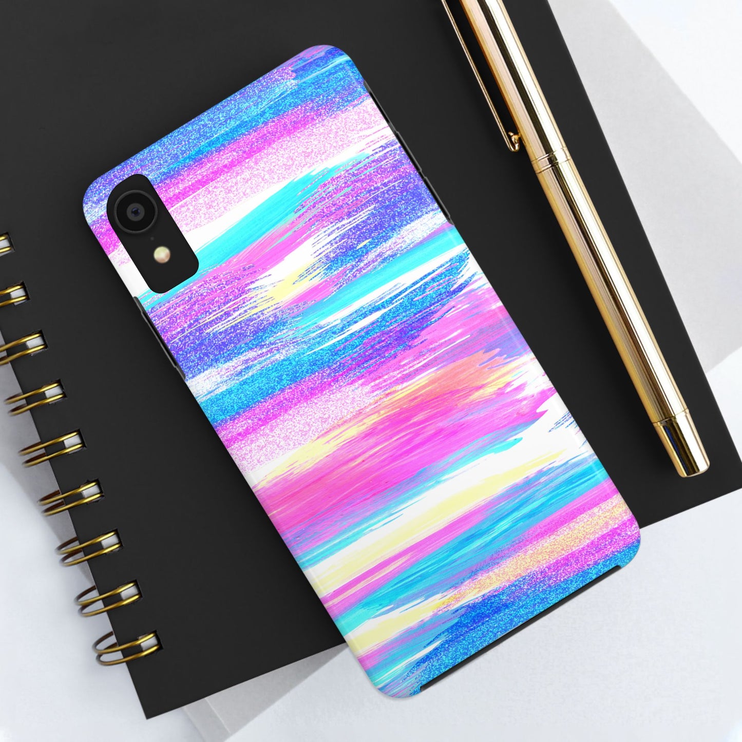 Colorful Abstract Tough Phone Case - Vibrant Protection for Your Device