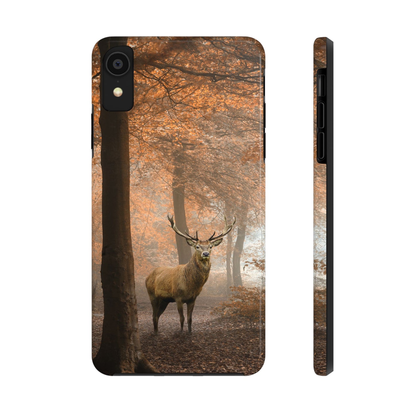 Nature-Inspired Tough Phone Case - Majestic Stag in Autumn Forest