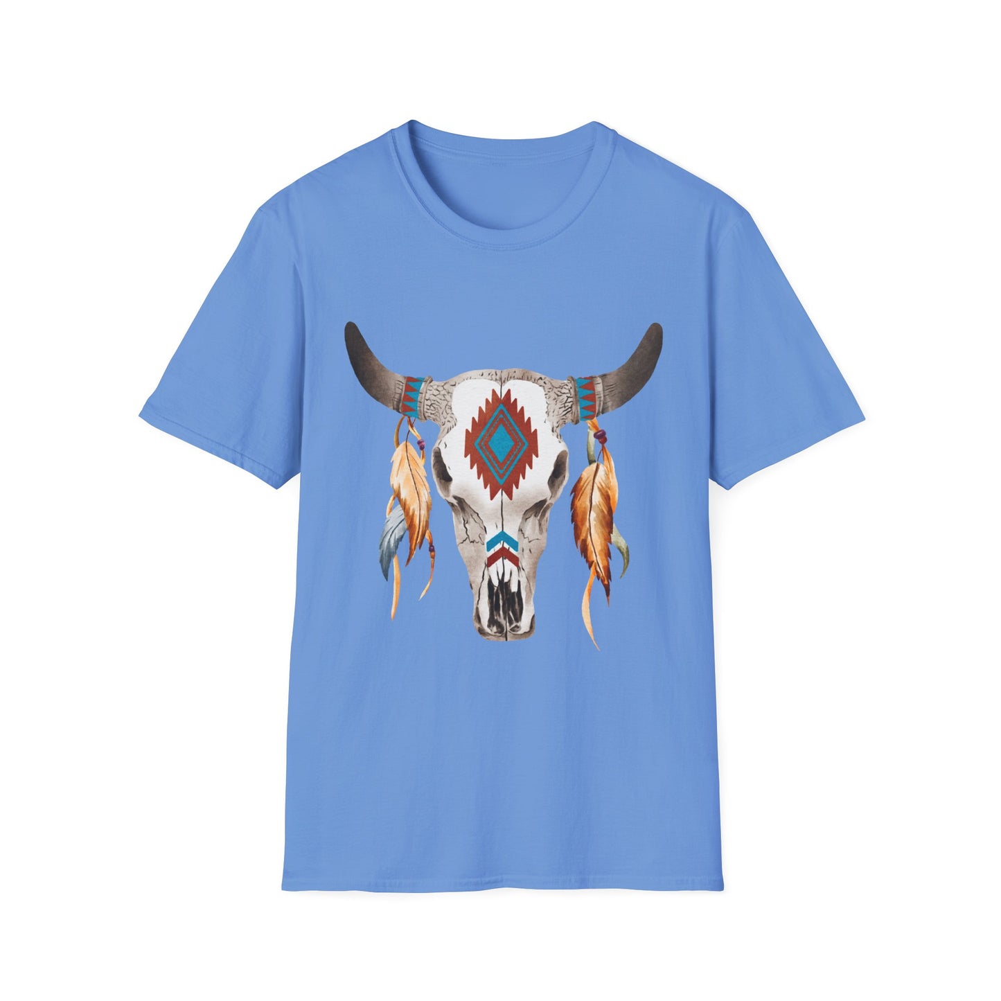 Bohemian Skull Graphic Unisex Softstyle T-Shirt