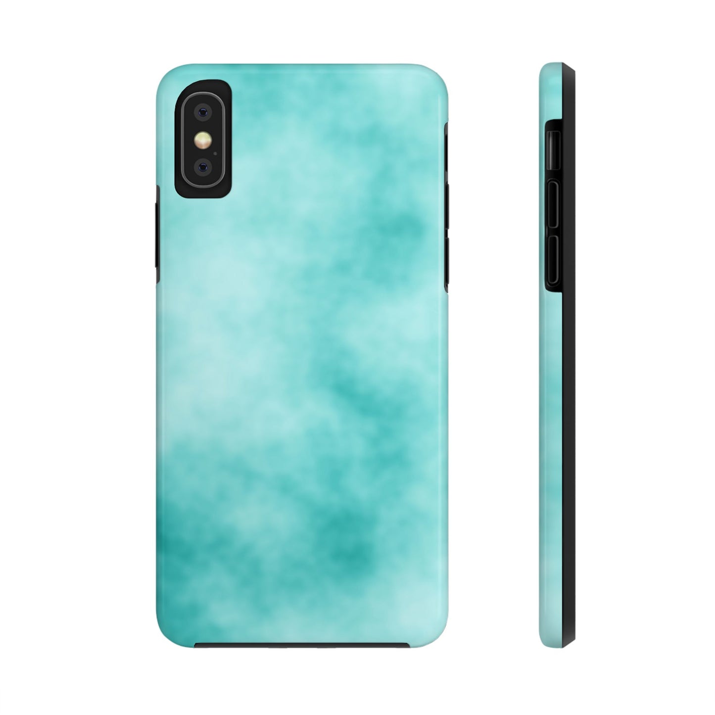 Vibrant Aqua Tough Phone Cases - Stylish & Durable Protection for Your Device