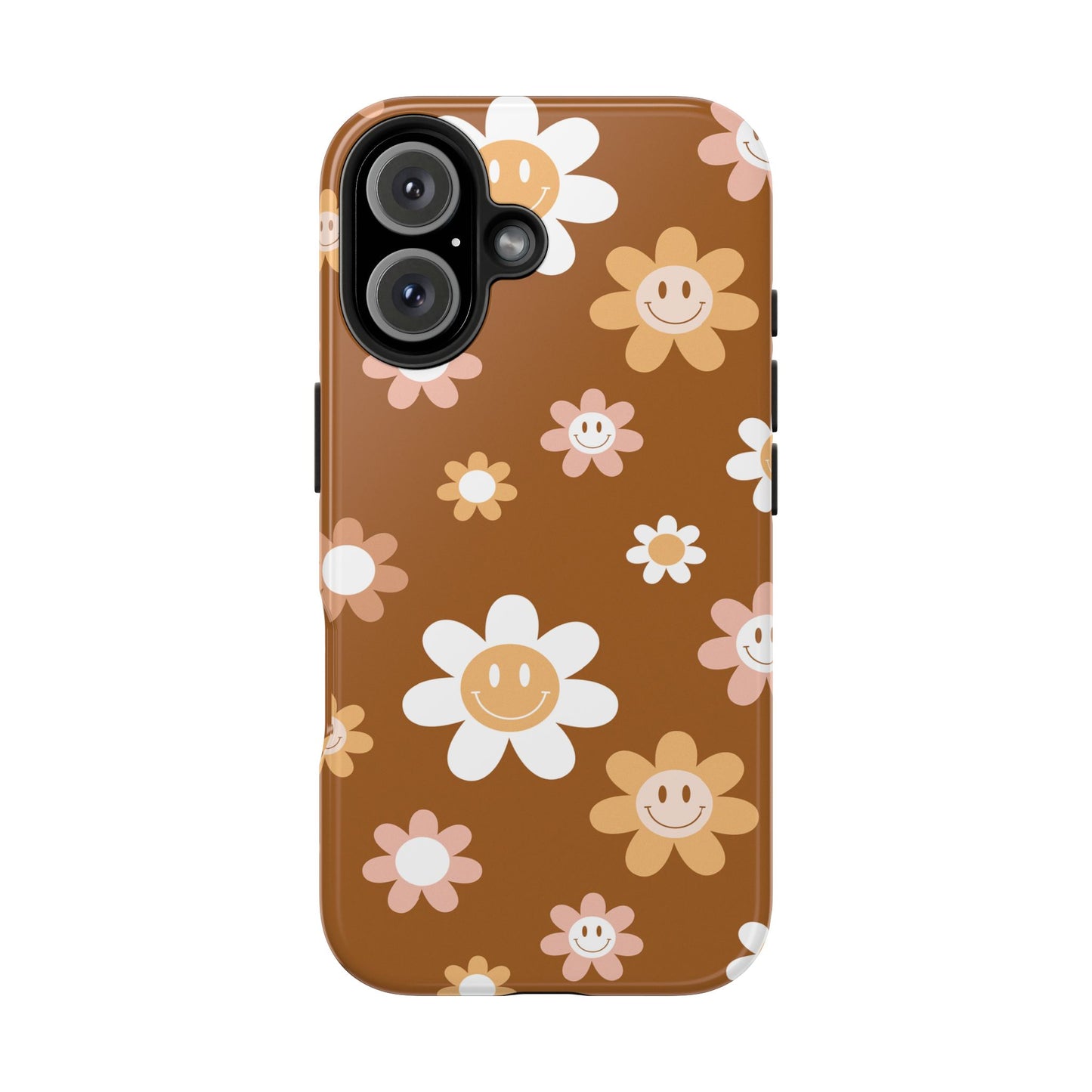 Smiley Flower Tough Phone Case - Cute Floral Design for Trendy Protection