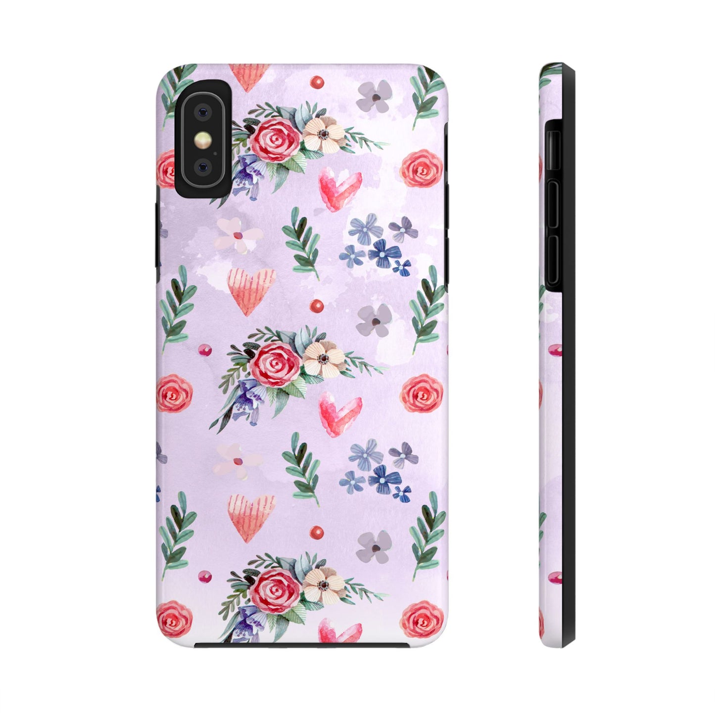 Floral Tough Phone Case - Stylish Protection for Your Device