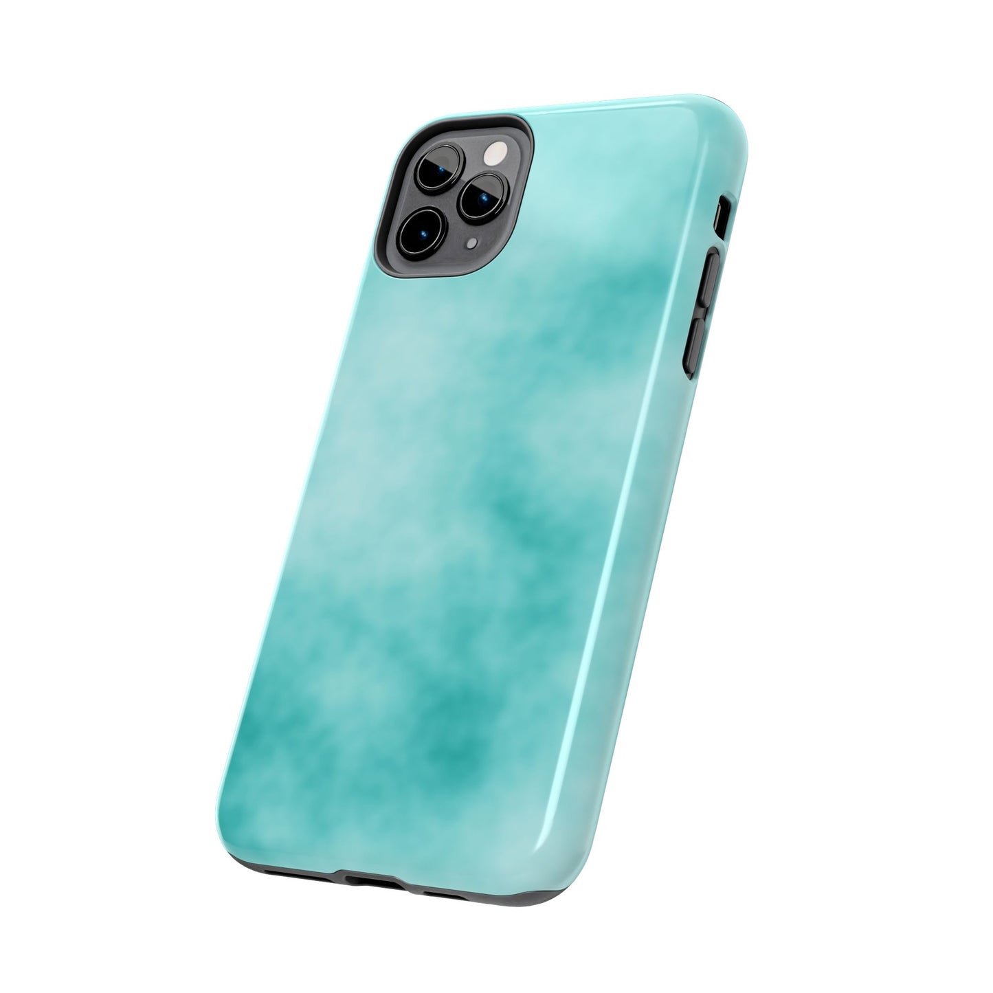 Vibrant Aqua Tough Phone Cases - Stylish & Durable Protection for Your Device